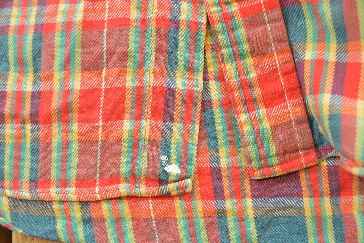 Vintage 1990s Boston Traders Plaid Flannel Button Up Shirt Men's M