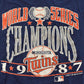 Vintage 1987 Minnesota Twins World Series Champions MLB T-Shirt Men's L