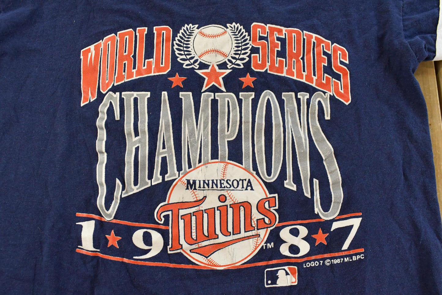 Vintage 1987 Minnesota Twins World Series Champions MLB T-Shirt Men's L