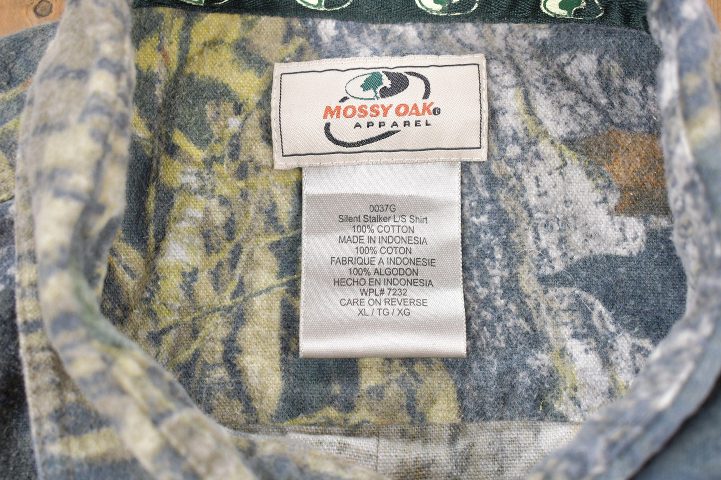 Vintage 1990s Mossy Oak Real Tree Camo Button Up Shirt Men's 2XL