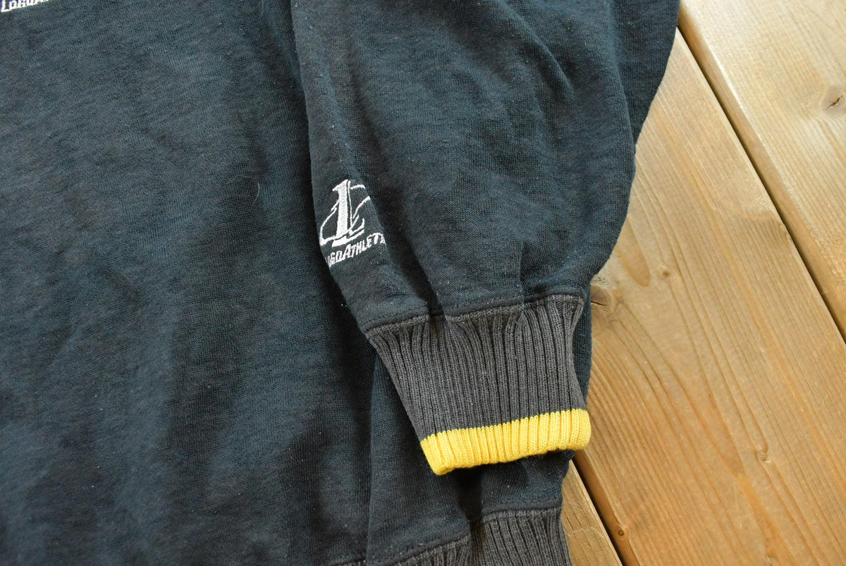 Vintage 1990s Faded Logo Athletic Pittsburgh Steelers Embroidered Sweatshirt Men's XL