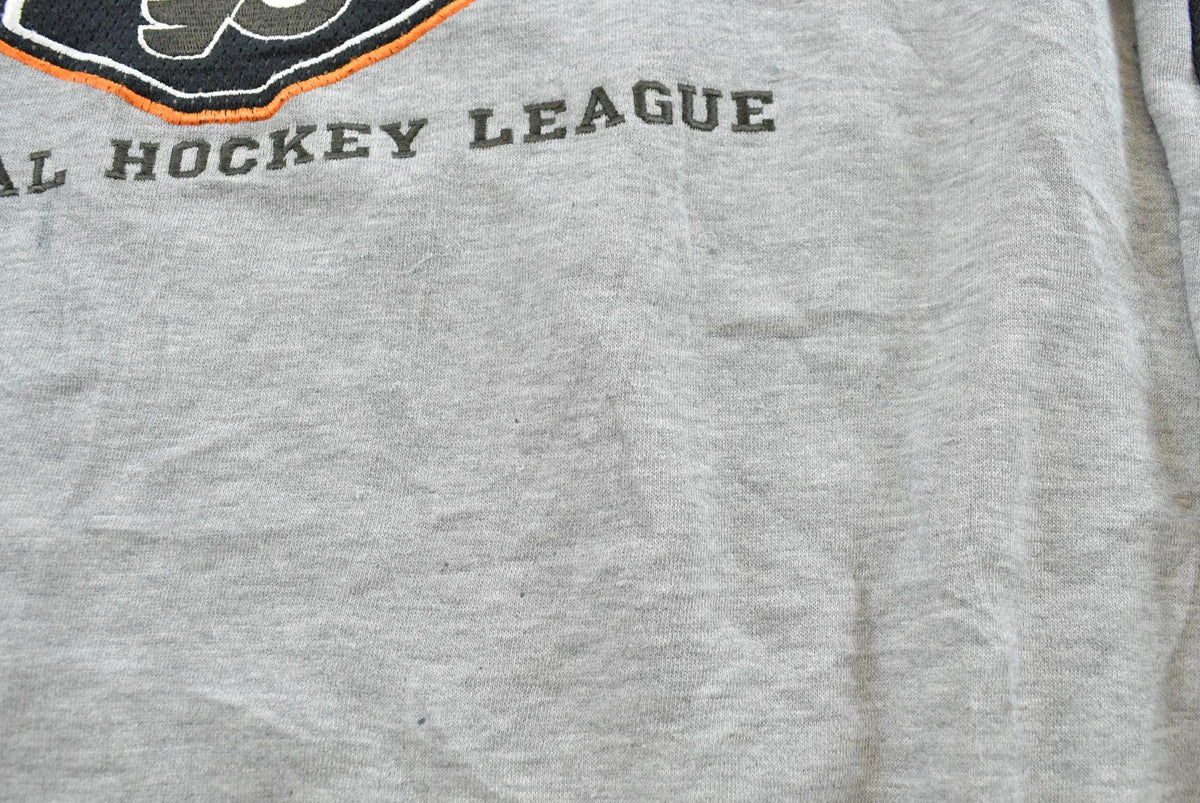 Vintage 1990s Philadelphia Flyers Lee Sport NHL Hockey V Neck Sweatshirt Men's XL