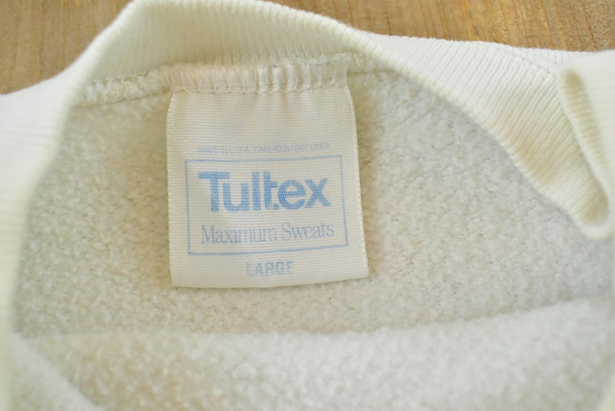Vintage 1980s Tultex Born In The USA A Long Time Ago Souvenir Raglan Crewneck Sweatshirt Men's M / Made in USA / 80s Streetwear