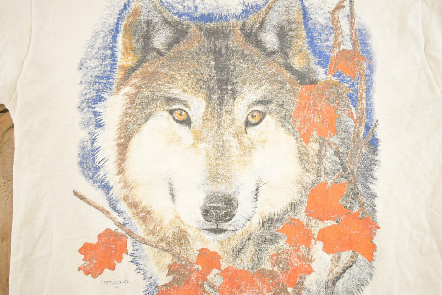 Vintage 1990's Canadian Wolf Souvenir Outdoorsman T-Shirt Mens M