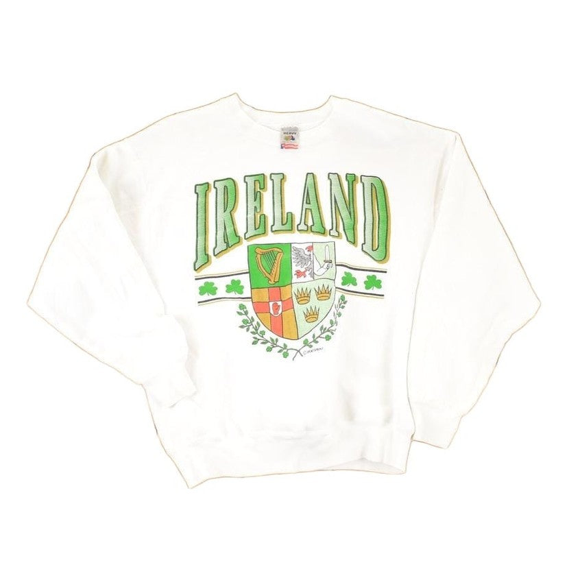 Vintage 1990s Ireland Sportsprint Crewneck Sweatshirt Men's L