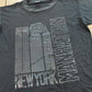 Vintage 1990s New York City Manhattan Souvenir Travel T-Shirt Men's L