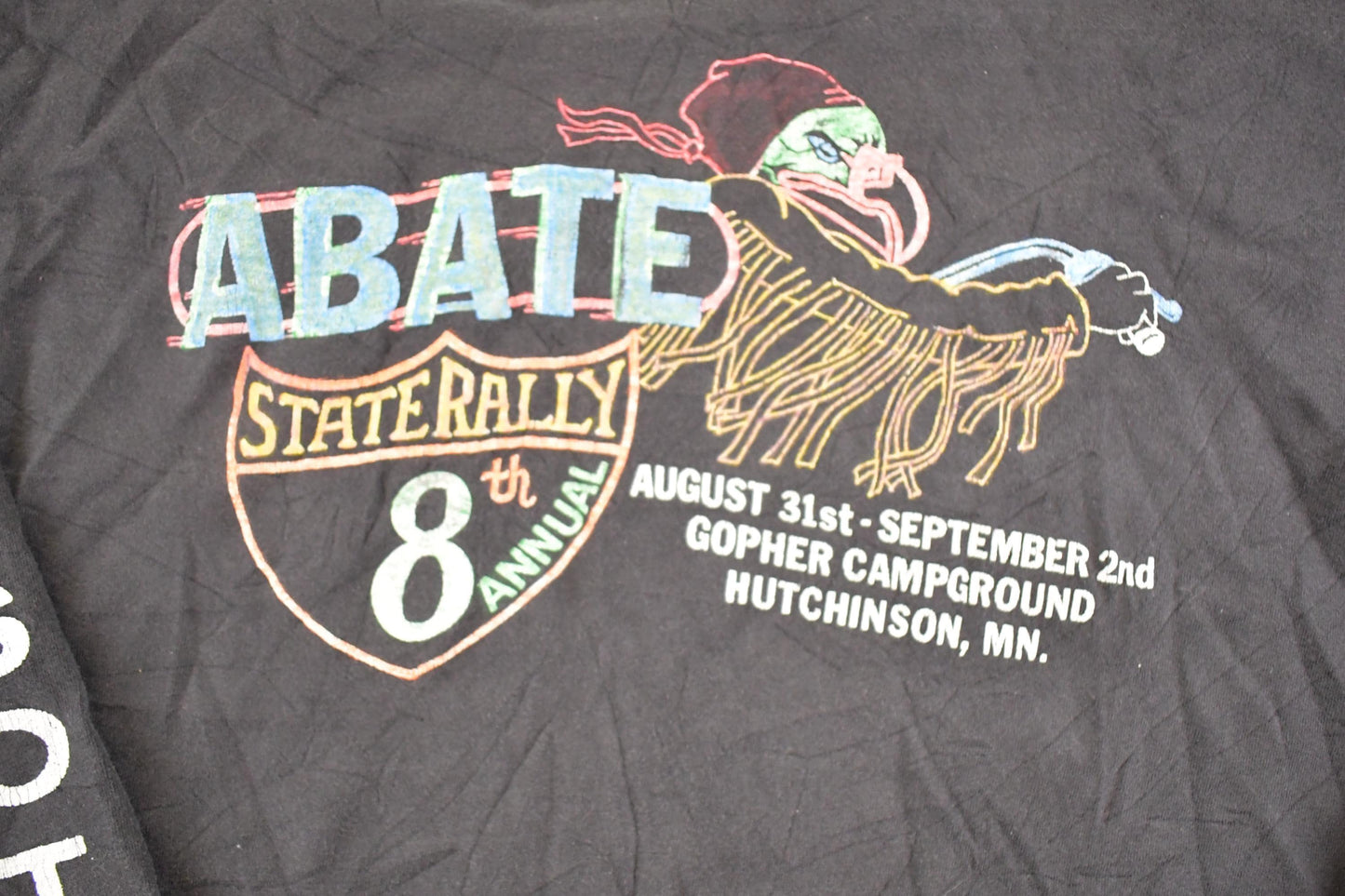 Vintage 1990s Abate State Rally Souvenir Crewneck Shirt Men's L