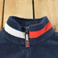 Vintage 1990s Tommy Hilfiger Flag Spellout Quarter Zip Fleece Sweater Men's S