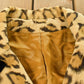 Vintage 1960s Fredric Cleveland Faux Leopard Print Fur Coat Women's M