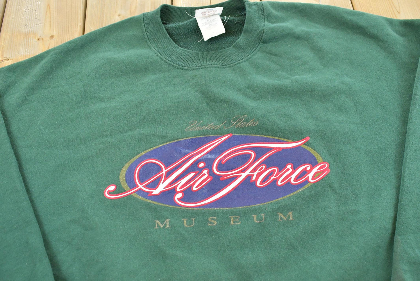 Vintage 1990s USAF Air Force Museum Souvenir Crewneck Sweatshirt Men's 2XL