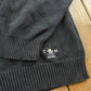 Vintage 1990s Tommy Hilfiger Striped Quarter Zip Knit Sweater Men's L