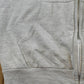 Vintage 1990s Bronzini Blank Grey Thermal Lined Full Zip Hoodie Men's L