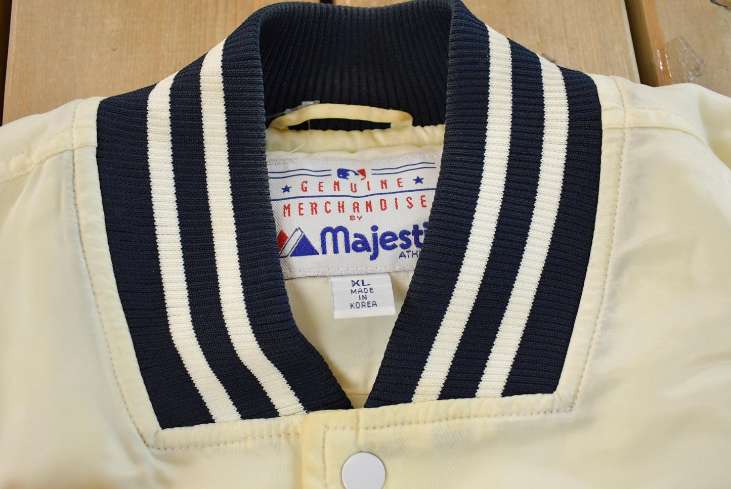 Vintage 1990s New York Yankees MLB Satin Bomber Jacket Men's XL