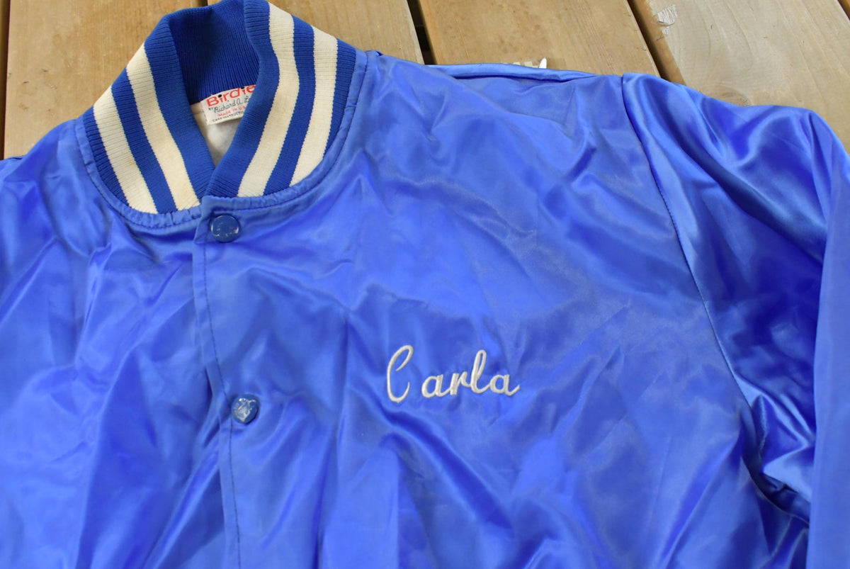 Vintage 1980s Birdie Wrestling Champions Satin Bomber Jacket Men's L