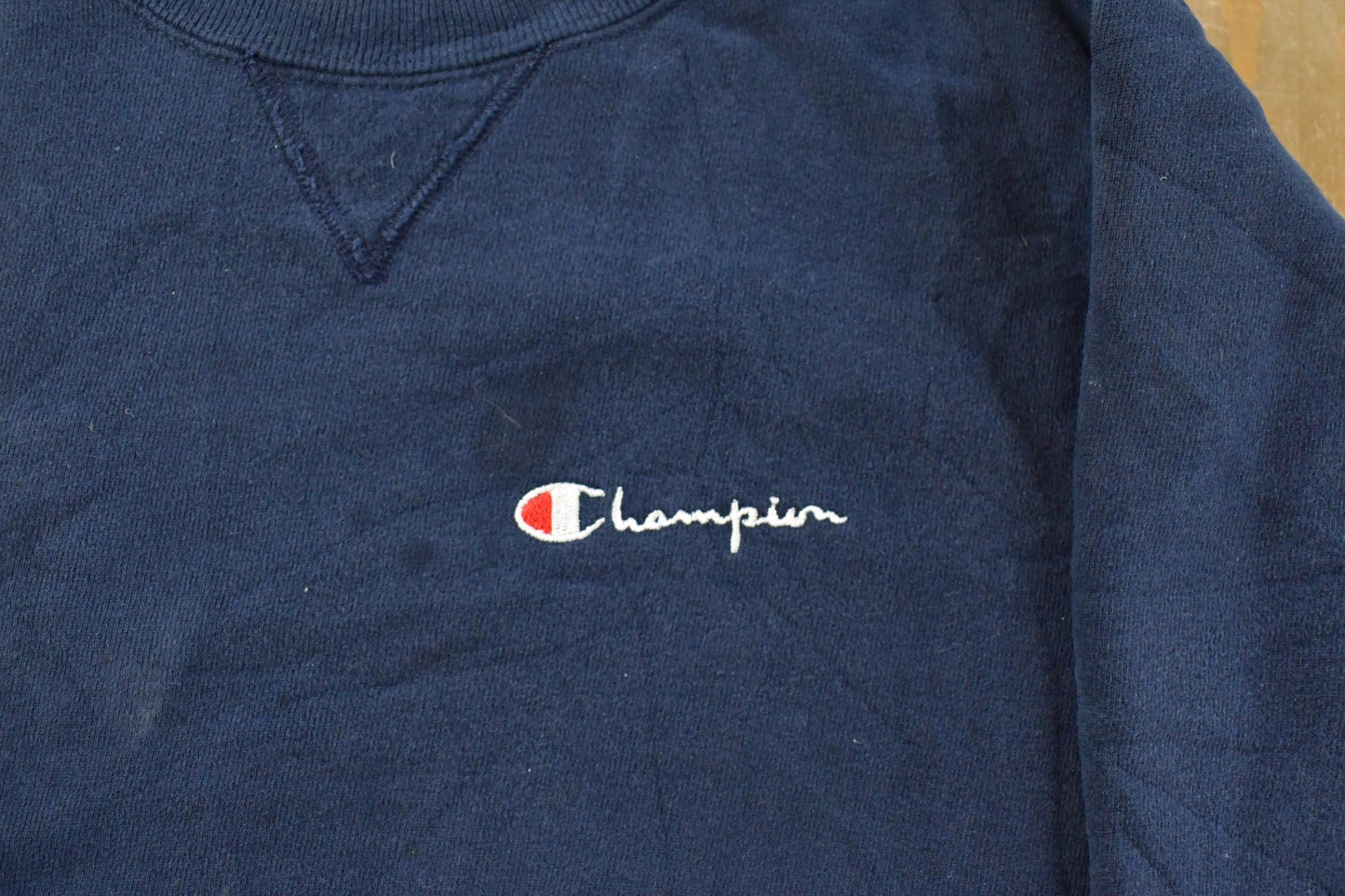 Vintage 1990s Champion Script Logo Crewneck Sweatshirt Men's Medium