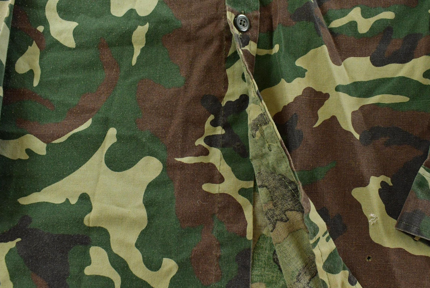 Vintage 1980's Military Button Up Shirt Mens L