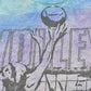 Vintage 1990s Beach Volleyball All Over Print Graphic T-Shirt Men's M