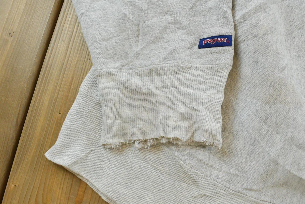 Vintage 1990s Thrashed St John's University Jansport Reverse Weave Style Crewneck Sweatshirt Men's L / NCAA Collegiate Streetwear