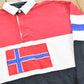 Vintage 1990s Tommy Hilfiger Norway Flag Rugby Shirt Men's L
