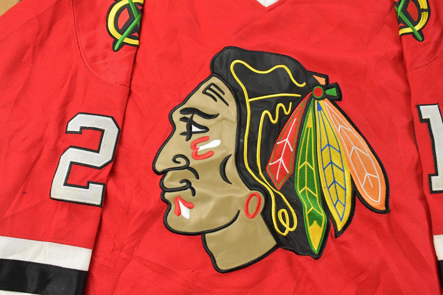 Vintage 2000s Stan Mikita #21 Chicago Blackhawks NHL CCM Hockey Jersey Men's XL