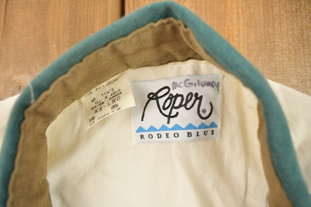 Vintage 1990s Ropen Striped Button Up Shirt Men's 2XL