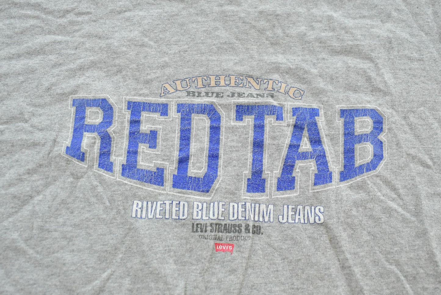 Vintage 1990s Levis Red Tab Denim Graphic T-Shirt Mens M