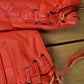 Vintage 1980s Womens Leather Braid Stud Biker Jacket Women's M