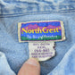 Vintage 1990s North Crest Denim Button Up Shirt Men's 2XL