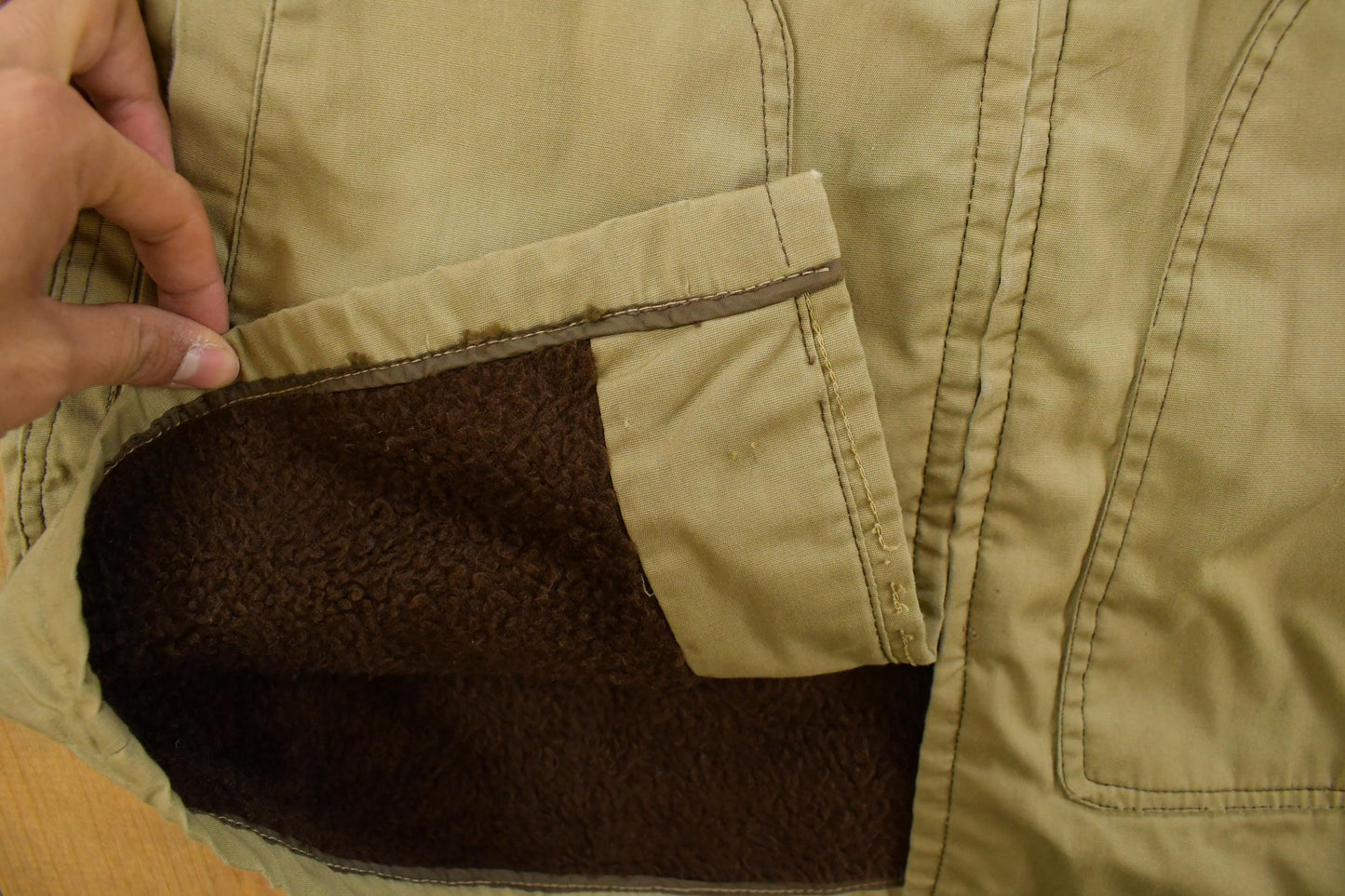 Vintage 1950s Alleson Wool Lined Full Zip Work Jacket Men's Medium