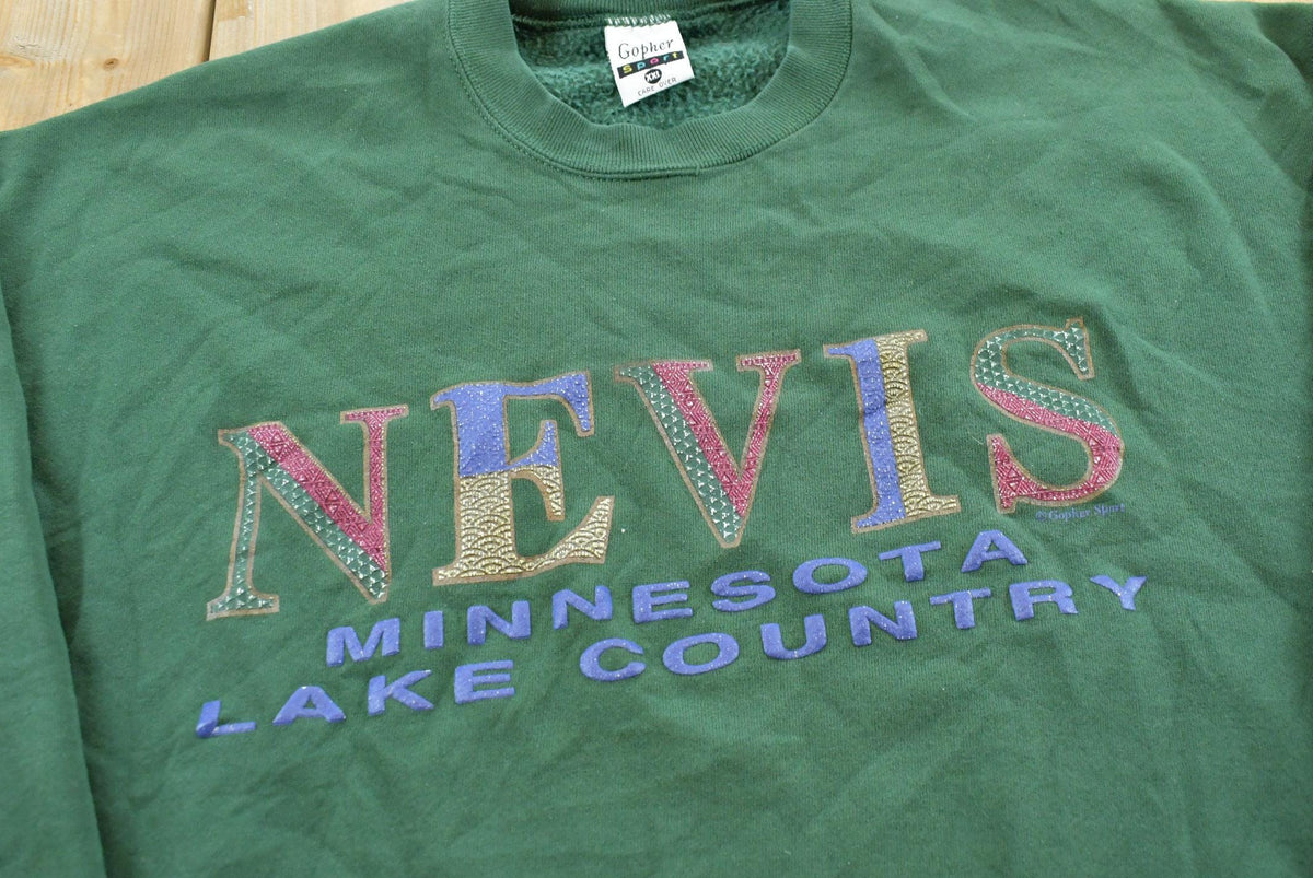 Vintage 1990s Gopher Sport Nevis Minnesota Lake Country Crewneck Sweatshirt Women's 2XL