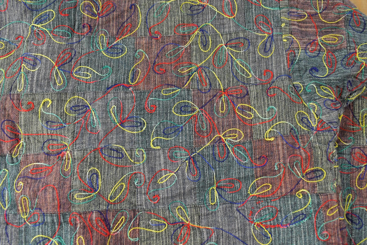 Vintage 1970s Woven Abstract Pattern Sport Coat Jacket Women's Large
