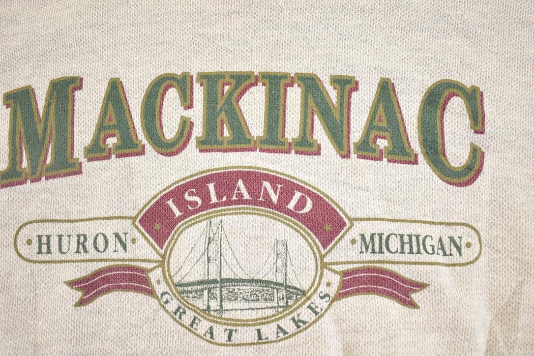 Vintage 1990s Mackinac Island Souvenir Gear For Sports Sweatshirt Men's L
