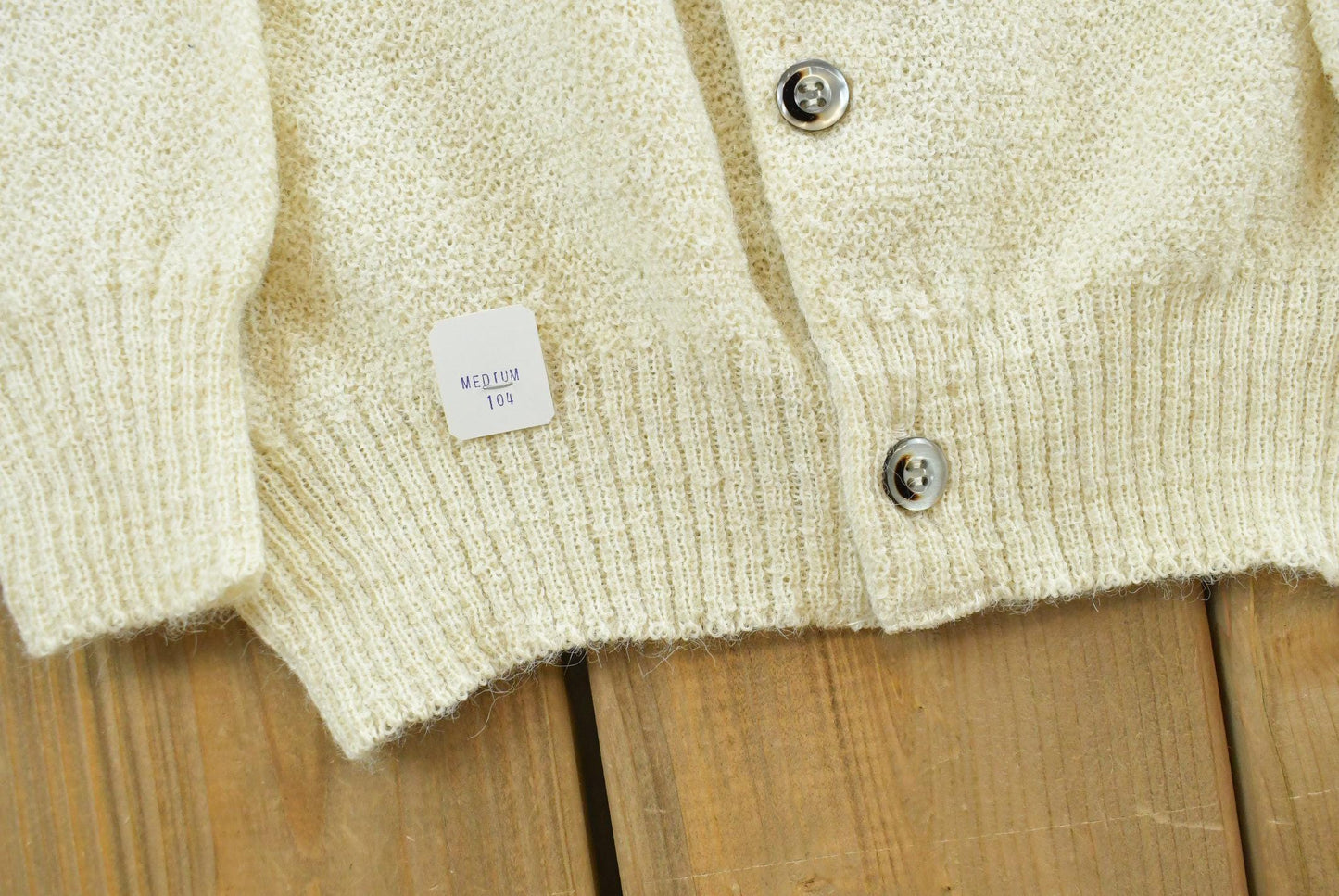 True Vintage 1970s Deadstock Fall River Knitting Mills Peruvian Alpaca Wool Knit Button Up Cardigan Sweater Men's S / 70s Streetwear