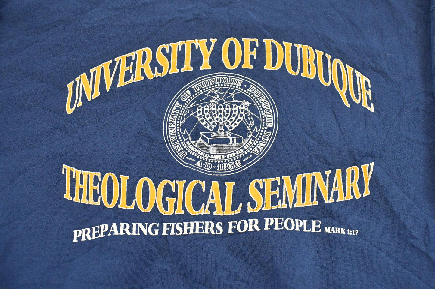Vintage 1990s University Of Dubuque Collegiate Crewneck Sweatshirt Mens 3XL