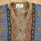 Vintage 1990s London Fog Fair Isle Knit V-Neck Pullover Sweater Men's L