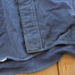 Vintage 1990s L.L. Bean Blue Chamois Cloth Embroidered Duck Button Up Shirt Men's L