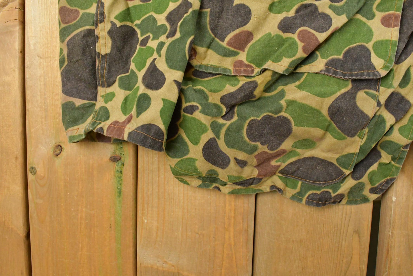 Vintage 1970s SaftBak Camo Hunting Coat Jacket Men's Large