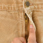 Vintage 2000s Carhartt Flannel Lined Canvas Work Pants Men's 37 x 31