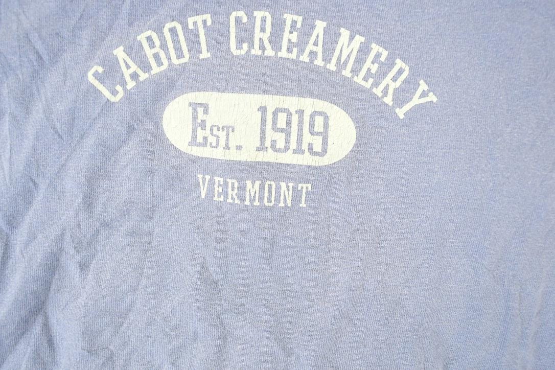 Vintage 1990s Cabot Creamery Graphic Print Long Sleeve T Shirt Men's M