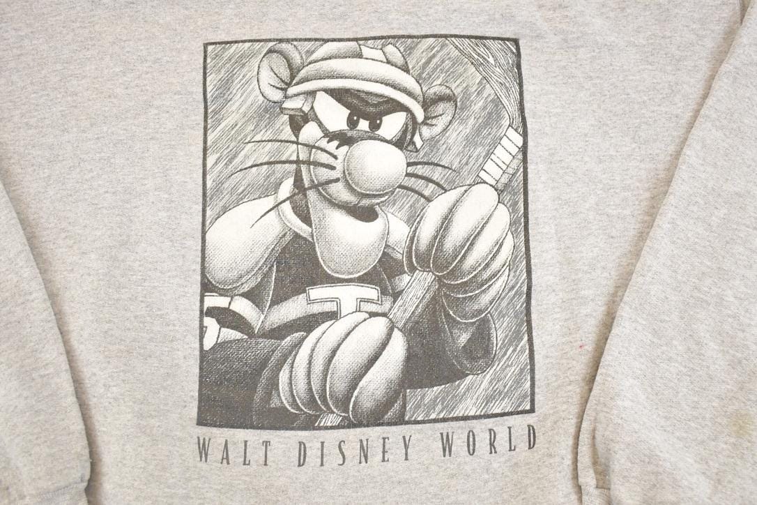 Vintage 1990s Walt Disney World Hockey Tigger Sweatshirt Men's L