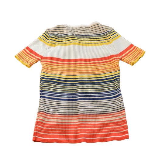Vintage 1980s Alex Colman Ribbed Knit T-Shirt Women's S