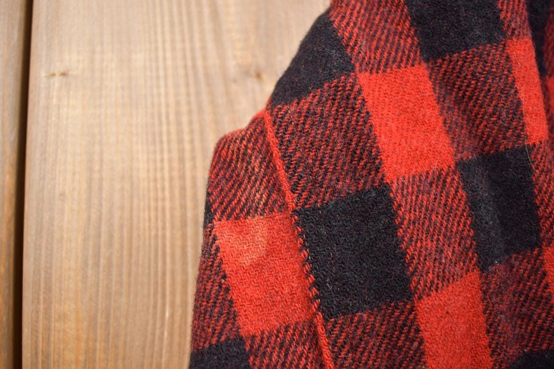 Vintage 1990s Sportclad JC Penney Plaid Flannel Button Up Shirt Men's Medium