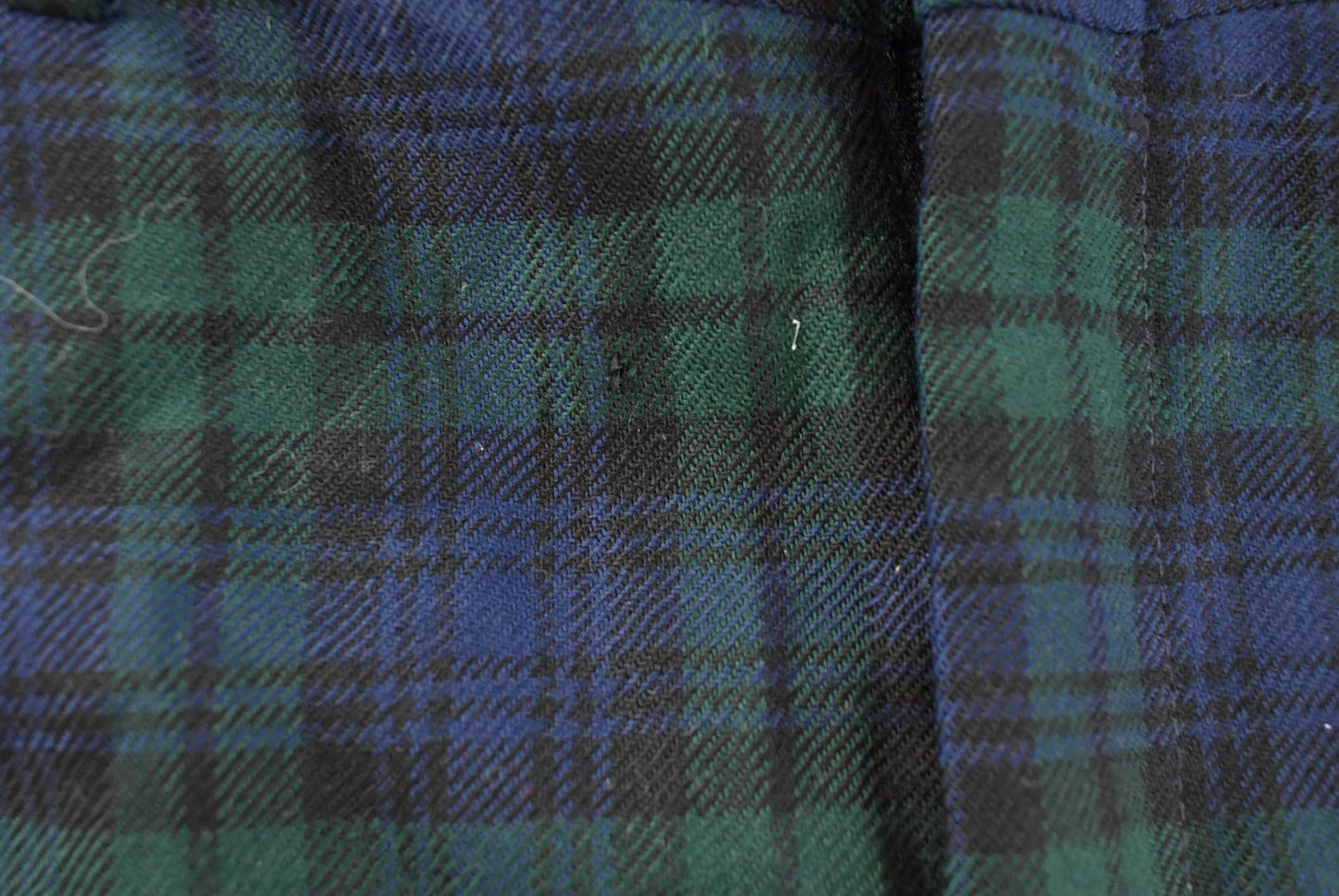 Vintage 1980s Plaid Wool Trousers Men's 36 x 29