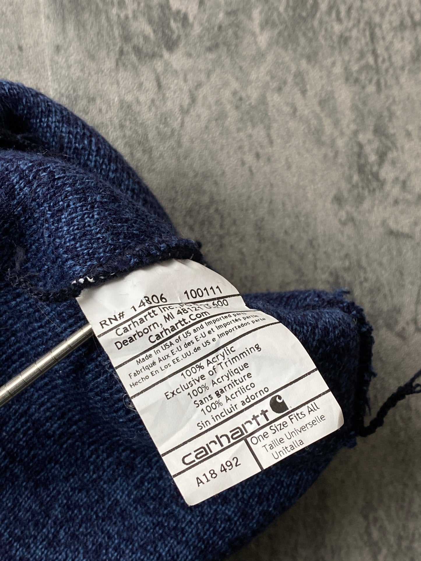 Carhartt Beanie Adult Blue from propervintagecanada