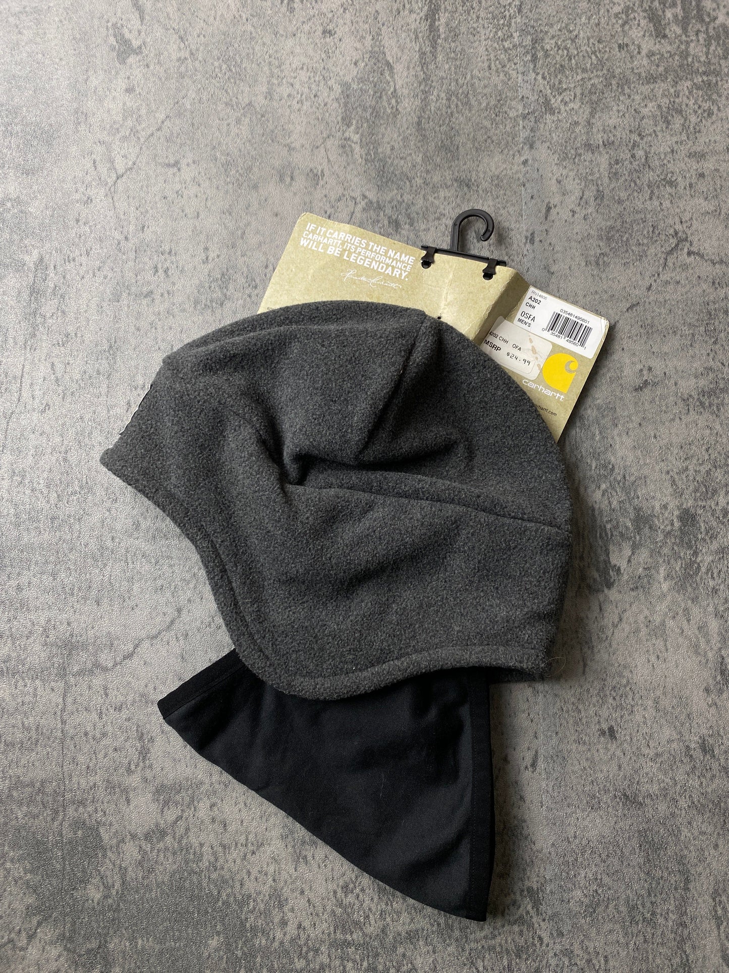 Carhartt Beanie Adult Grey Fleece 2 In 1 from propervintagecanada