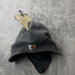 Carhartt Beanie Adult Grey Fleece 2 In 1 from propervintagecanada