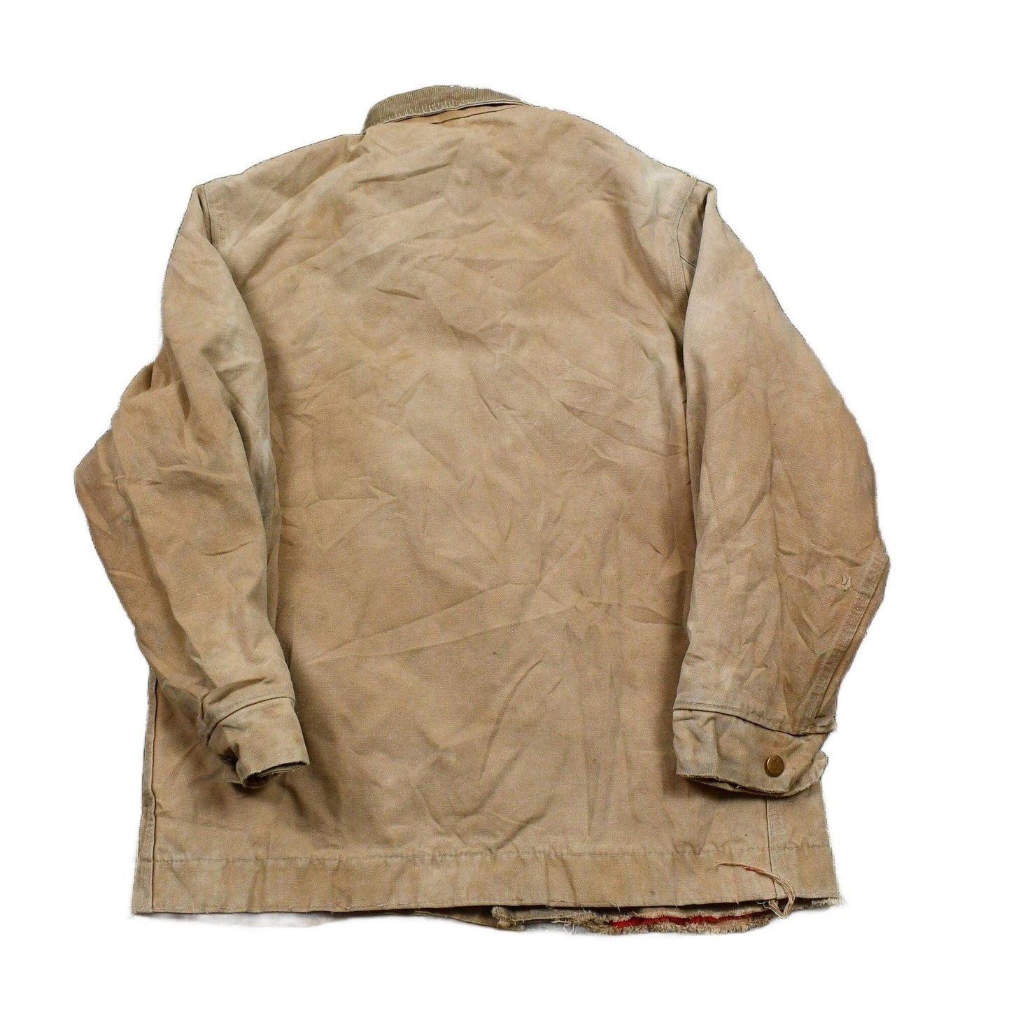 Carhartt Clothing > Gender Neutral Adult Clothing > Jackets & Coats Vintage 1970s Distressed Carhartt Chore Coat Men's Large