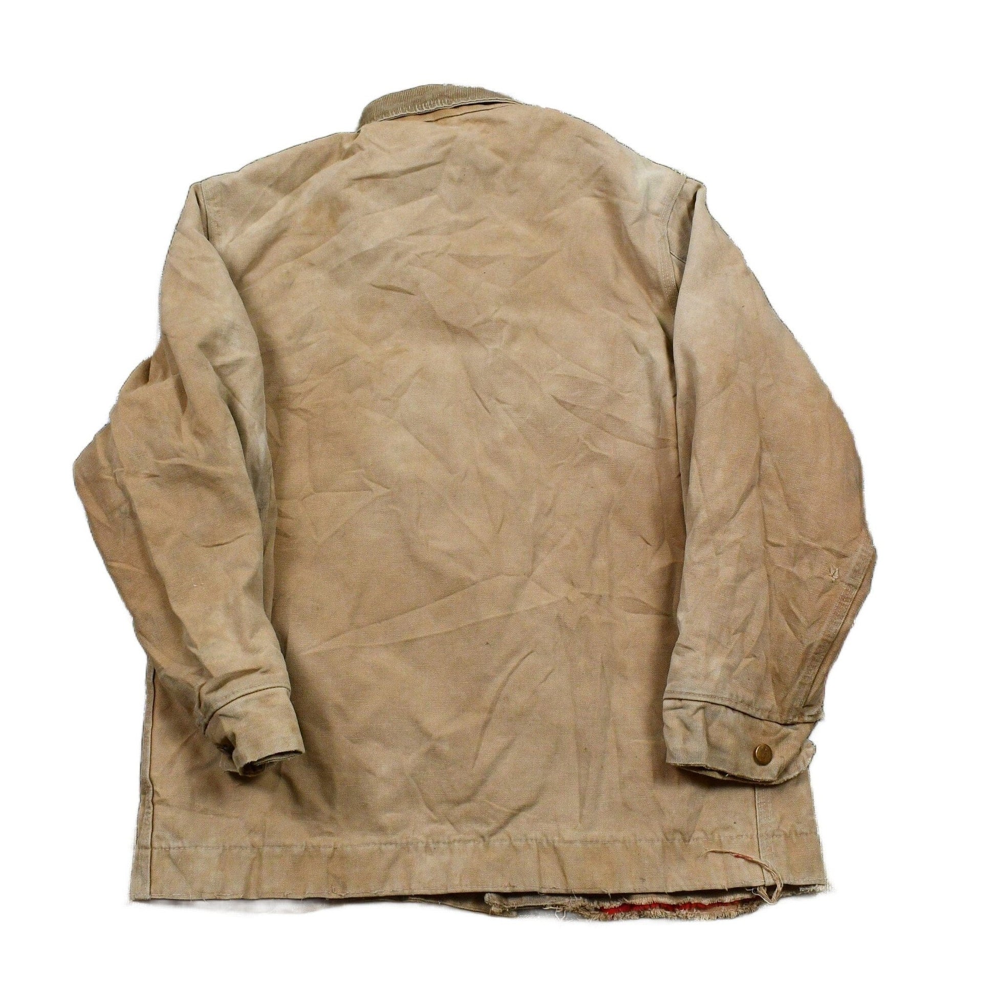 Carhartt Clothing > Gender Neutral Adult Clothing > Jackets & Coats Vintage 1970s Distressed Carhartt Chore Coat Men's Large