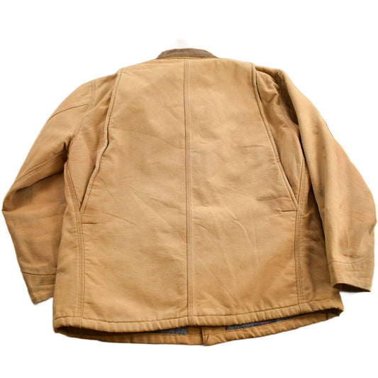 Carhartt Clothing > Gender Neutral Adult Clothing > Jackets & Coats Vintage 1980s Carhartt Blanket Lined Chore Coat Men's Large