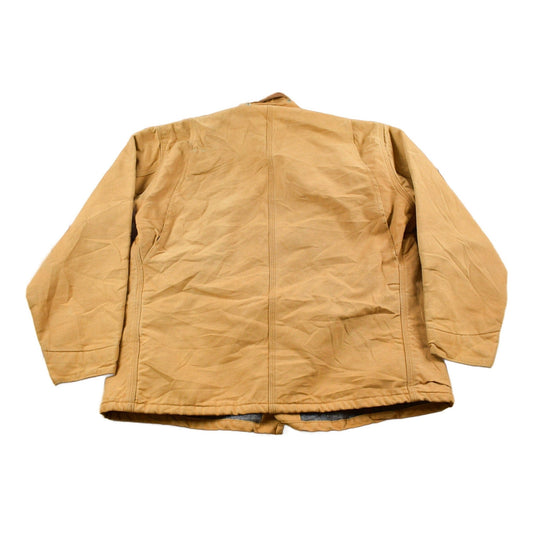 Carhartt Clothing > Gender Neutral Adult Clothing > Jackets & Coats Vintage 1980s Carhartt Blanket Lined Chore Coat Men's XL